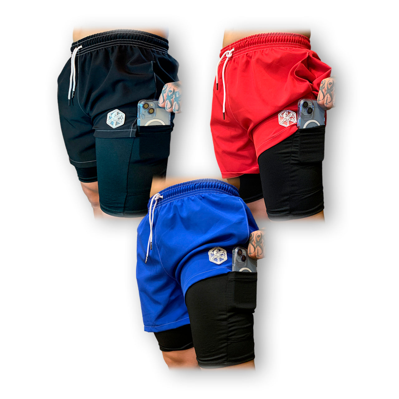 "🔥 ¡Rinde al máximo! Pack de 3 Pantalonetas para Gimnasio 🏋️♂️ – Comodidad y Estilo"