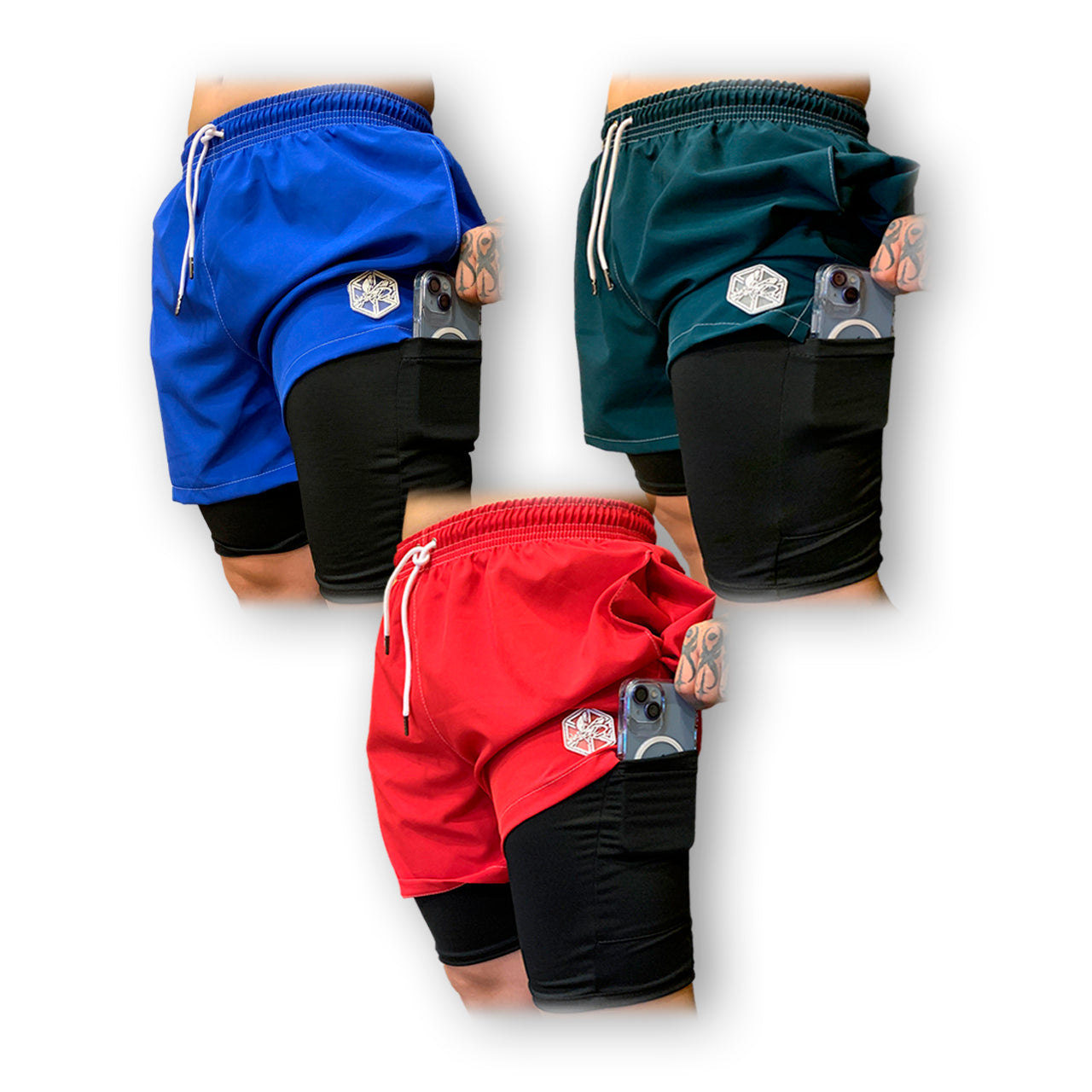 "🔥 ¡Rinde al máximo! Pack de 3 Pantalonetas para Gimnasio 🏋️♂️ – Comodidad y Estilo"