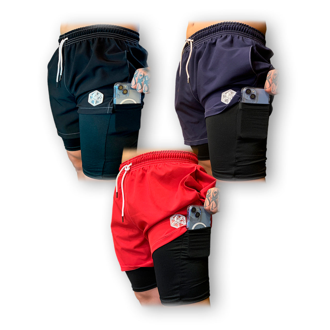 "🔥 ¡Rinde al máximo! Pack de 3 Pantalonetas para Gimnasio 🏋️♂️ – Comodidad y Estilo"